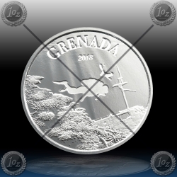 1oz GRENADA 2 Dollars 2018 (Diving Paradise) BU 1oz GRENADA 2 Dollars 2018 (Diving Paradise) BU